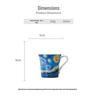 Van Gogh Bone China Mug: Creative Ceramic Cup with Famous European Painting - Personalized Gift