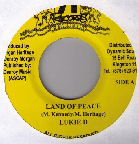 

7inch Record LUKIE D / SINGING MELODY - Land Of Peace / I Wanna Know NONE 71 Records 2002 Jamaica Reggae, Ska & Dub Used