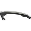 XQSMWF Exterior Door Handle Chrome Rear Left Driver Side Compatible with Hyundai Genesis Sedan 2009 2010 2011 2012 2013 2014 3.8L 4.6L # 82651-3M000