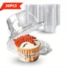 PET Clear Cupcake Containers, Disposable Muffin Boxes, Single Or Double Cupcake Wrappers, Baking Tools, Kitchen Gadgets