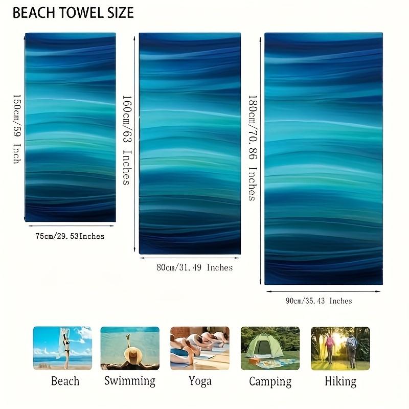 Luxurious Blue Beach Towel Blanket Boho Home Decor Throw Large Turkish Cotton Summer Resort Tropical Pool Bath Quick Dry