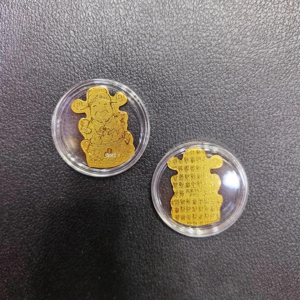 Gold Mobile Phone Sticker 999 Pure Gold - Prosperity & Wealth Charm Gift