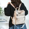Vintage Soft Leather Backpack Women's Large Capacity Multi-use Shoulder Bag