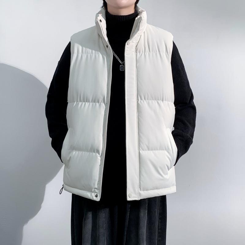 Large size vest, winter loose padded jacket, couple style thickened warm vest jacket