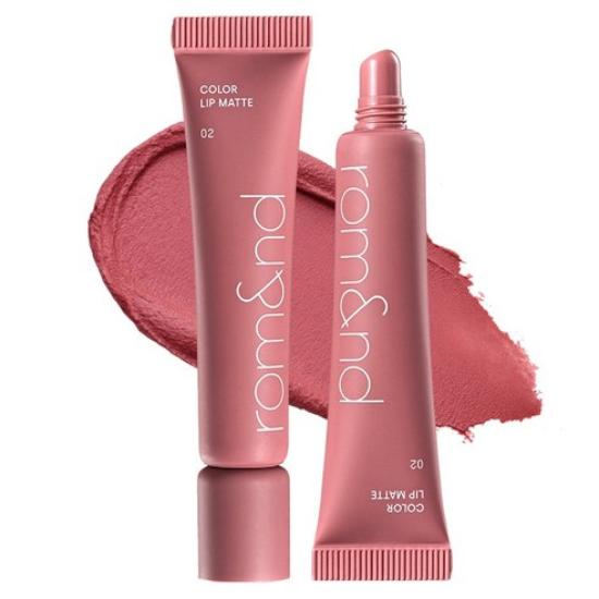 

rom&nd Color Lip Matte 02 Hush Grape — Muted Grape Soft Matte Lip Color