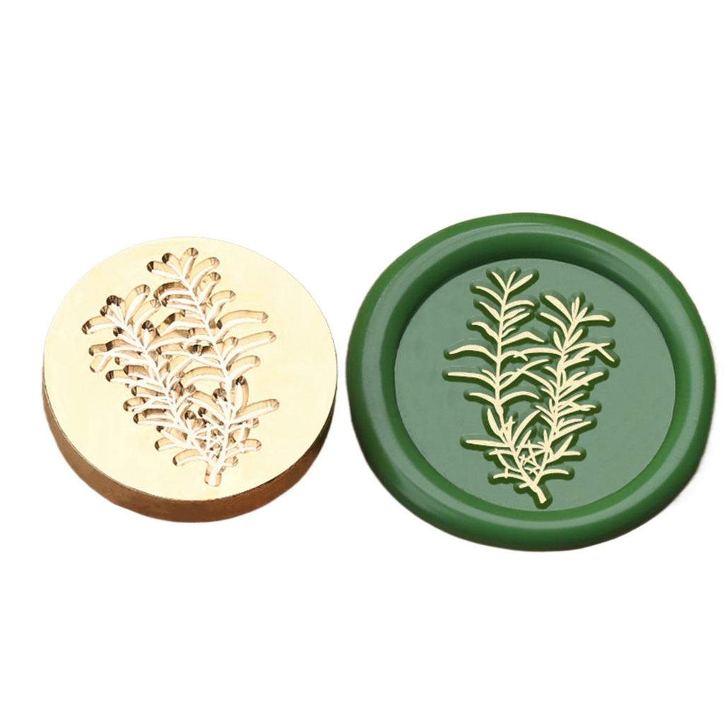 Plant Themed Seal Stamp Head Antique Embossed Sealing Stamp Head for Seal Envelope Invitation Decoration Scrapbooking