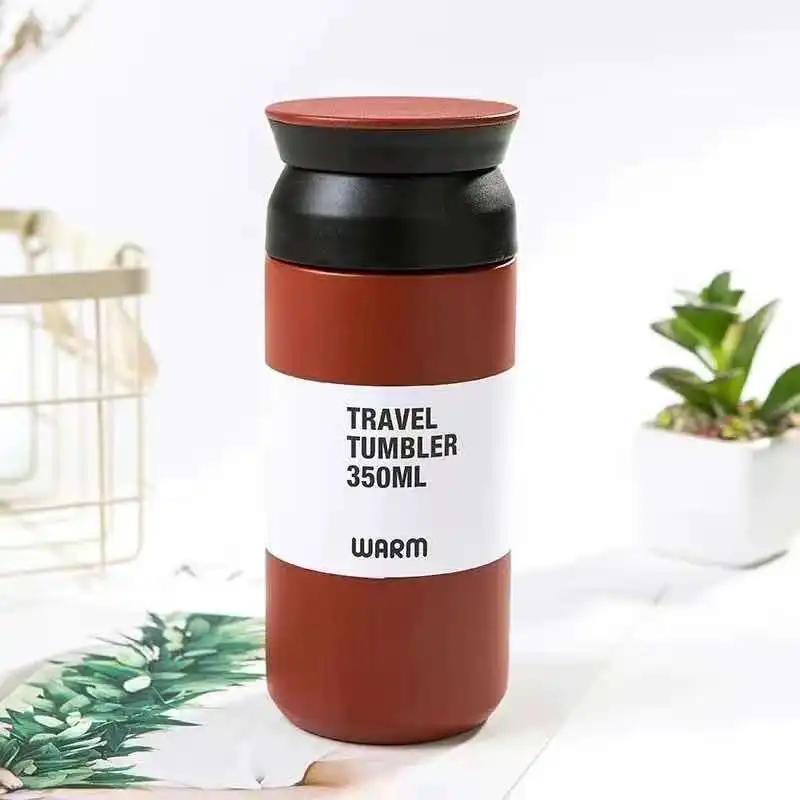 500ml Thermos Cups Coffee Mug Insulated Water Bottle Stainless Steel Thermal Tumbler Vacuum Flask Portable Travel Office Mugs