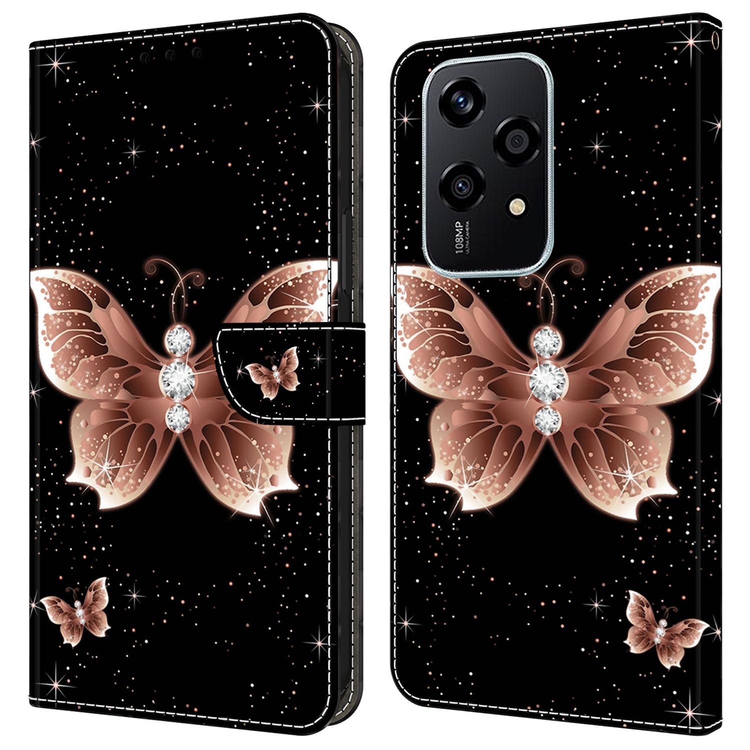 

Чехол для Honor 200 Lite с 3D-узором, кошелек из ПУ кожи, чехол для телефона с подставкой D