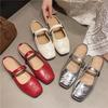 French fairy wind bag head half slippers 2025 new imitation leather outer wear versatile low heel sandals gentle muller shoes women