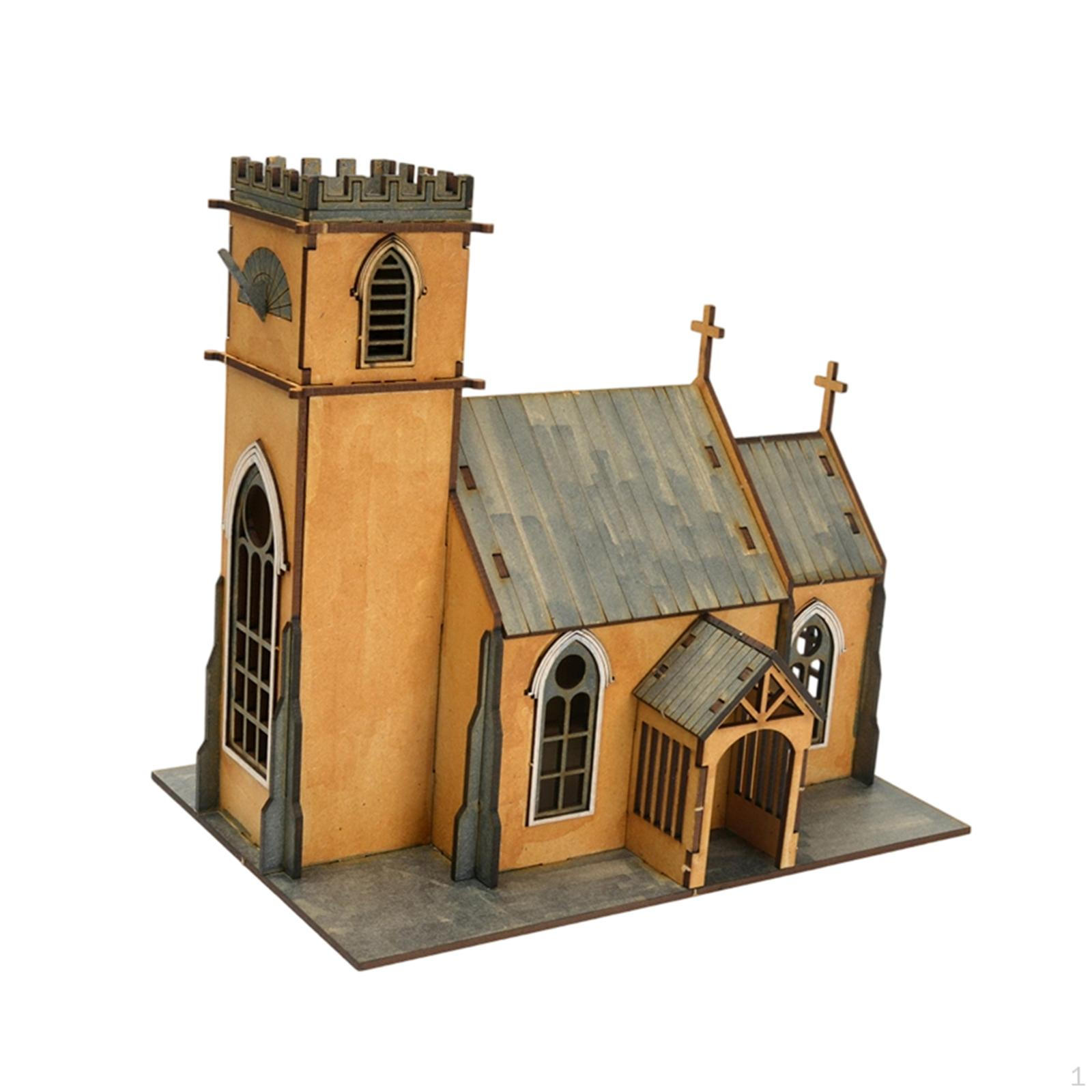 

1/72 European Building Model Kit Scene DIY Decoration, Hobby Toy, Easy Assembly Ornament,
