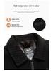 Dad's Winter Velvet Wool Coat: Men's Warm Thickened Jacket for Grandpa