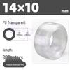 Transparent PU Air Hose for Compressors: Sizes 3-22mm