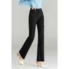 Meng Shuya Women's High-Waisted Knit Flared Trousers