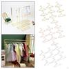 10 Pcs Dress Outfit Holder Dollhouse Furniture Bedroom Decor Doll Clothes Hangers for