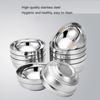 10Pcs Stainless Steel Nesting Bowls Commercial Grade Practical Construction Safe Front Family Meal Preps