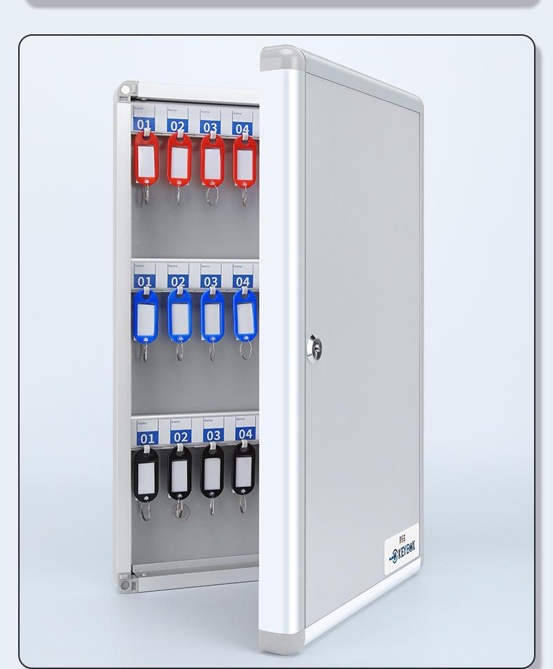 Wall-Mounted Key Management Cabinet for Real Estate & Car Keys