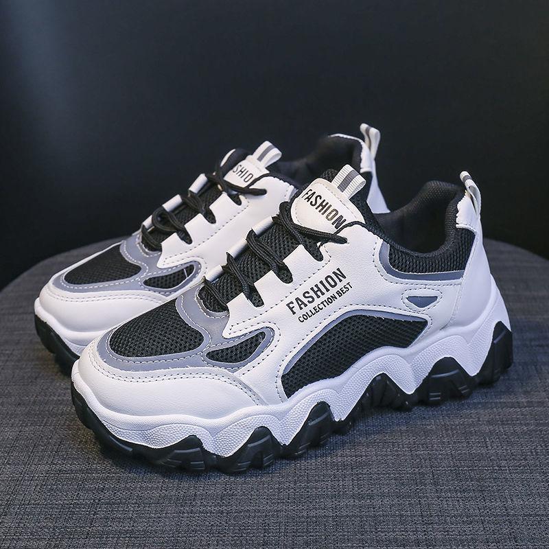 Height Increasing Insole Dad Shoes Women's Shoes New Autumn Versatile Sports Ins Tide Platform White Shoes