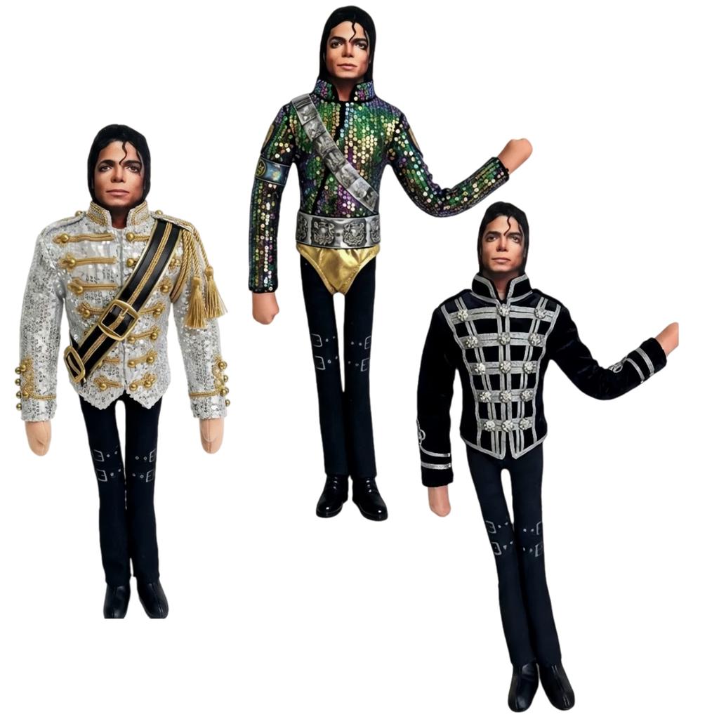New Newest Style Michael Jackson Cosplay Prop Doll Plush Filled Figure Dolls Room Decoration Abstract Joint Mobility Props Gift