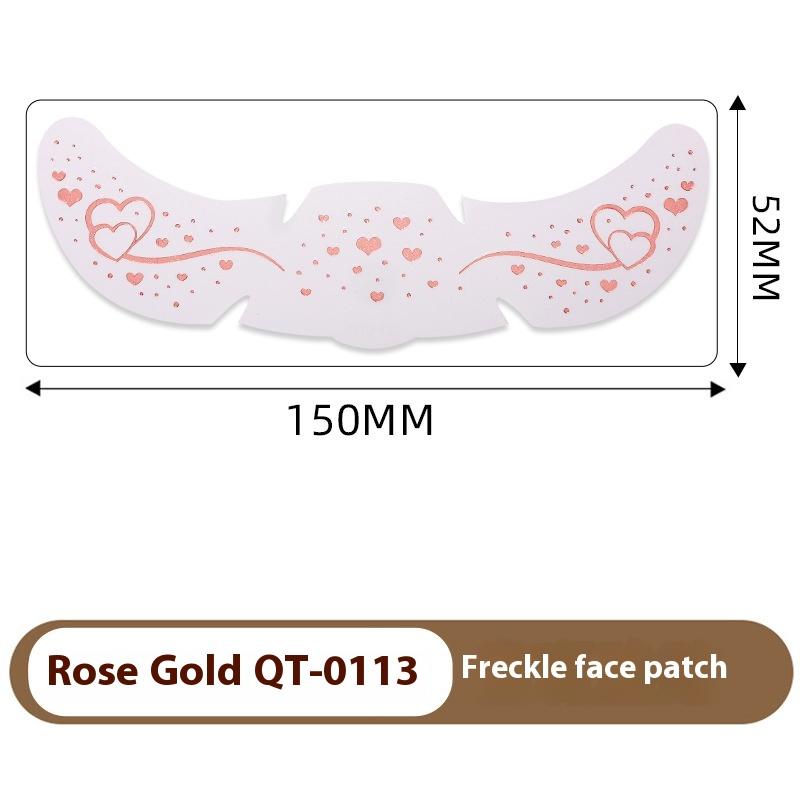 Heißes Roségold Sommersprossen Temporäre Tattoo Aufkleber Heißprägung Sommersprossen Make-up Patches Gesichts-Make-up