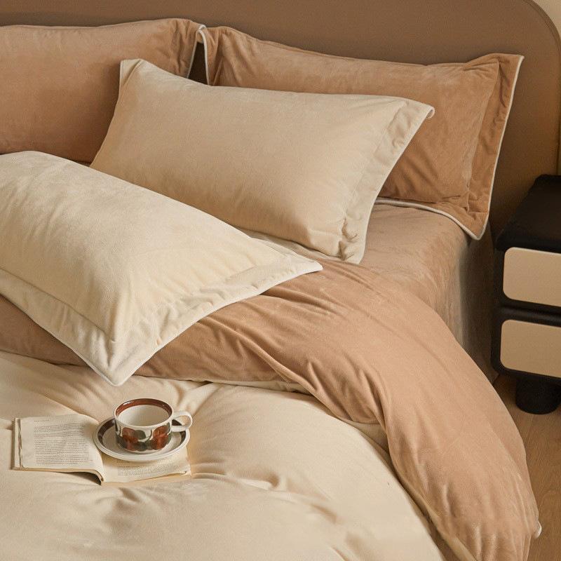 Winter and Autumn Bedding - Milk Fiber Quilt Set for Four Pieces