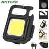 Outdoor USB Mini Keychain COB Work Light for Car Repair and Emergency Night Use