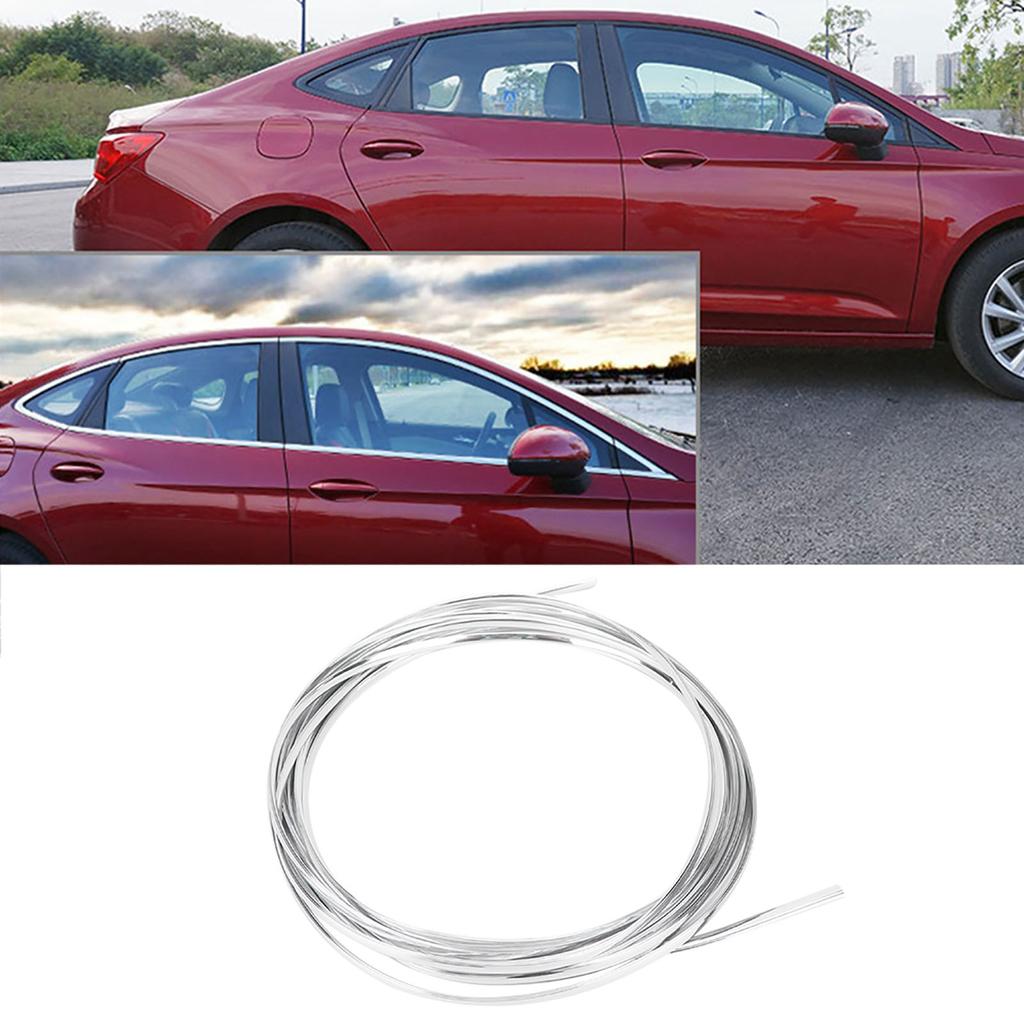 6 Meter Chrome Moulding Decorative Trim Strip Car Door Boot Edge Scratch Guard Protector Cover