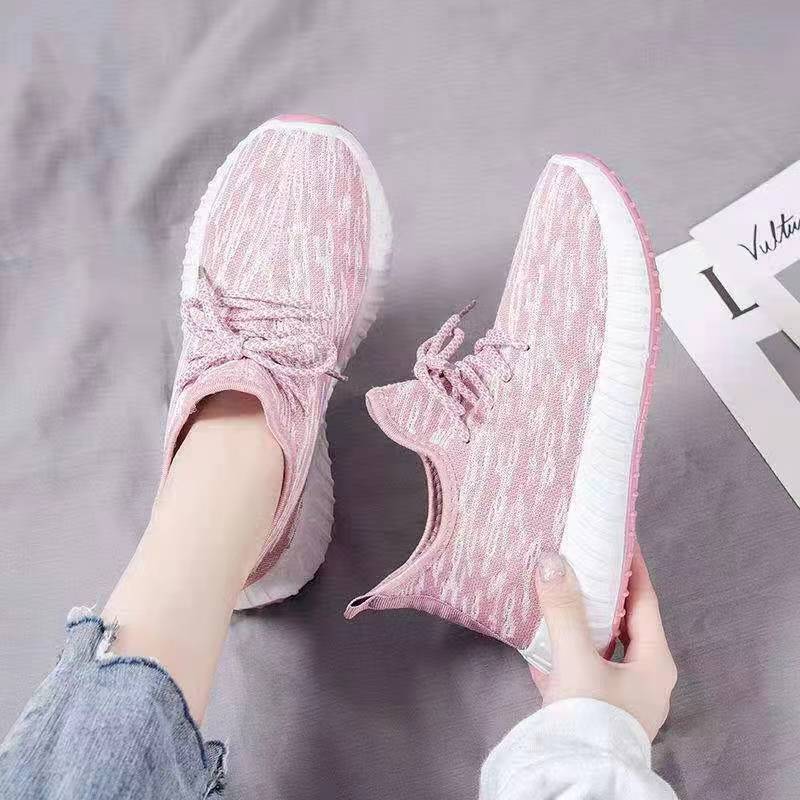 Coconut sneakers cloth shoes breathable fly weaving casual platform running coconut shoes
