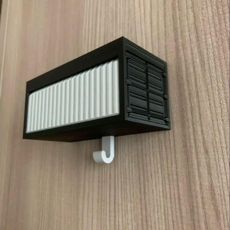 3D-gedruckter Schalter Garagen-Schlüsselanhänger Schlüsselanhänger Wandhalterung Modell