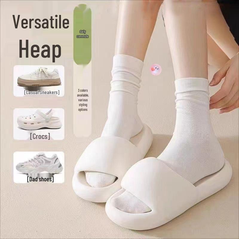 8 Pairs Women's Xinjiang Cotton Socks - Breathable, Odor-Resistant Mid-Calf and Over-the-Knee Styles