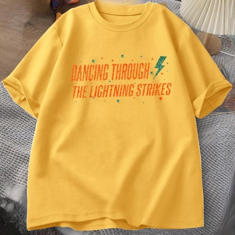 

Dancing Through The Lightning Strikes T Shirt Unisex Women But Now The Sky Is Opalite TShirt Showgirl Tee Shirt High Quality Top 4XL