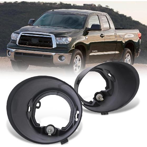 AUTOWIKI Fog Lights Covers for 2007-2013 Toyota Tundra, Fog Lamps Plastic Bezel Replacement for 07-13 Tundra 1 Pair Driver and Passenger Side