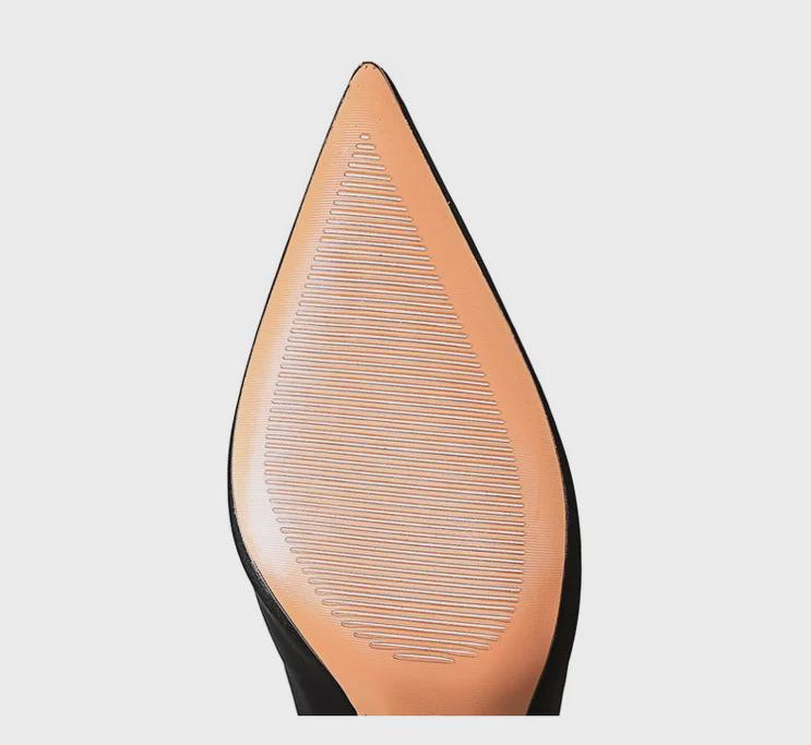 Cizme de gleznă sexy europene și americane din lycra cu vârf ascuțit și toc stiletto pentru femei