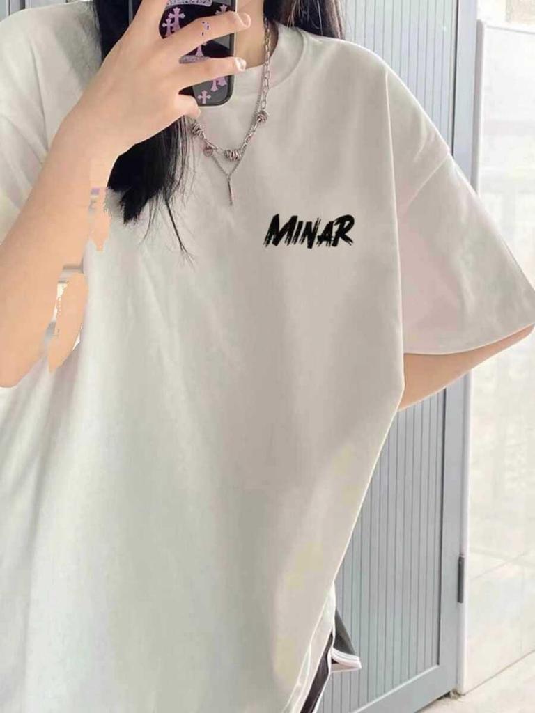 Unisex Oversized Retro Cotton T-Shirt - Mid-Length, Short Sleeve, Plus Size Summer Fashion