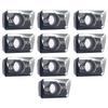 10PCS APKT Carbide Inserts APKT1604PDFRG2H01 Designed for Aluminum Machining with Construction and Easy Tool Change
