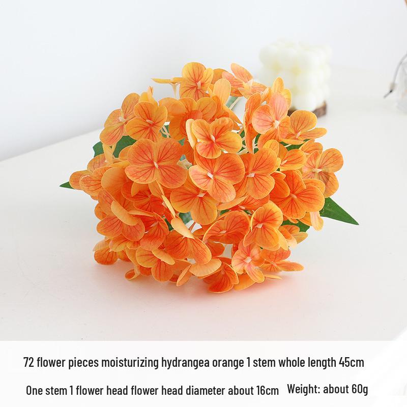 72 Blütenblätter Hortensie 3D-gedruckte künstliche Blume - Hydrierende Haptik Kunstblume für Hochzeitsdekorationen.
