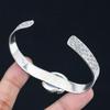 Daughters Day Sale Oval Montana Agate Stone 925 Silver Wedding Handmade Bangle