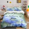 Psalm 16:11 Floral Bedding Set Bedding set (1 duvet cover, 2 pillowcases, duvet not included)