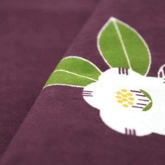 Some no Anbo Tenugui hand Cotton Tokuoka Weave Made in Japan 35cm x 100cm (Japanese towel) "Camellia Red-Purple" Hand-dyed 100%