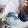 Solid Color Sun Hat Korean Style Peaked Hat Simple Denim Baseball Cap  Girl