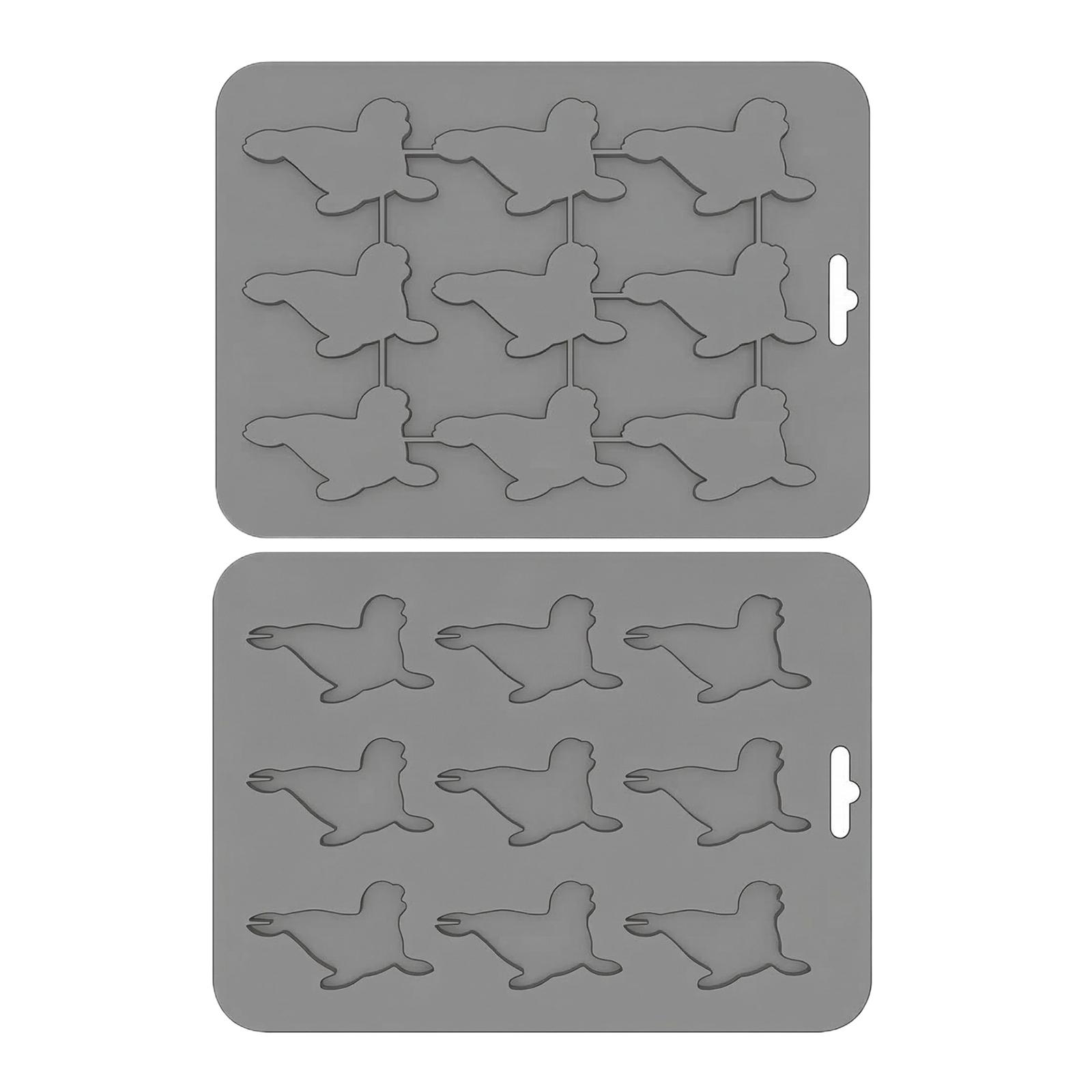 Animals Ice- Mold - Ocean Animals Turtle,Dolphins,Penguins,Silicone Mold For Baking Muffin Cake, Chocolate,Candy, Soap One Size