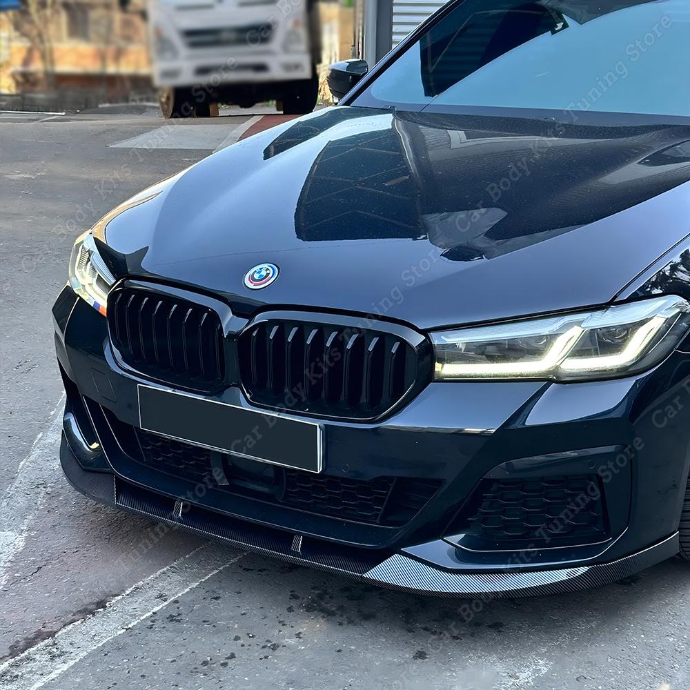 For BMW 5 Series G30 LCI M Sport Front Bumper Lip Spoiler Splitter Diffuser Cover Deflector 2020 2021 2022 2023 Body Kit Tuning