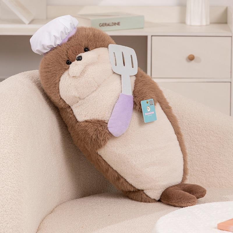 Cute Fried Shrimp And Seal Plush Toys Lovely Cartoon Seals Plush Doll Role Playing Seal Plush Pillows Appease Sleeping Kids Gift
