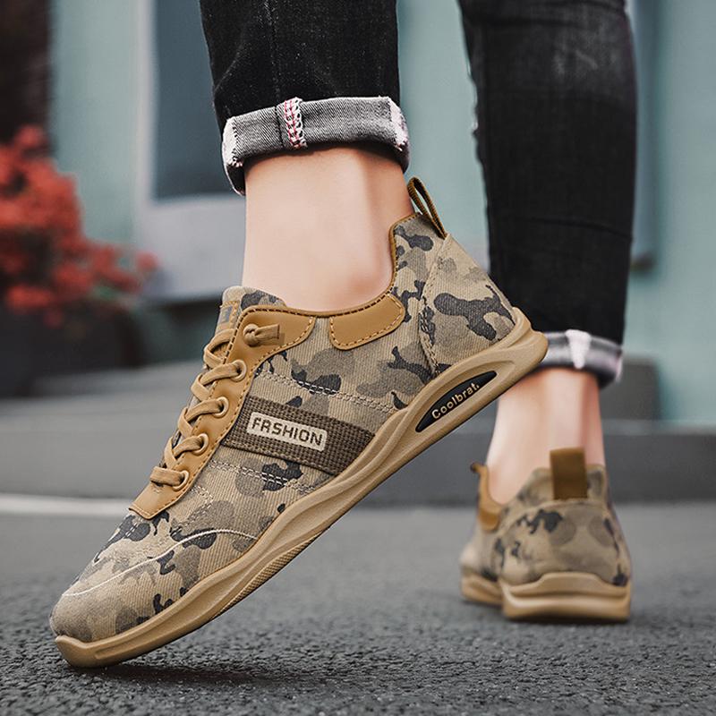 Spring Autumn Mens Canvas Shoes Flat Non-slip Brand Cool Young Male Street Style Footwear Casual Soft Cloth Shoes