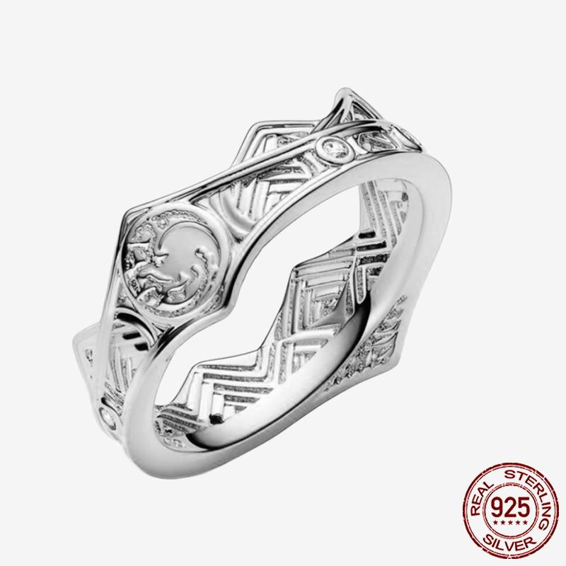 Princess Tiara 925 Silver Sparkling Butterfly Heart Rings For Women DIY Jewelry,Gift, Wedding