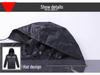 Black Reflective Raincoat & Pants for City Management and Emergency Riding