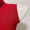 Slim-Fit, Sleeveless, High-Neck, Solid-Color Body-Hugging Top