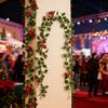 Garland Christmas Decorations Realistic Leaves 69Inch Decorative Vines For Home Living Room Front Door Patio Outdoor Garden Yard