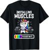 Funny Cute Unicorn Workout Gym Fitness Weightlifting Gift T-Shirt