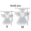 1/2PCS Crystal Glue Diy Epoxy Resin Three-dimensional Ornaments Easter Stereo Cute Angel Gypsum Candle Ornaments  Silicone Mold
