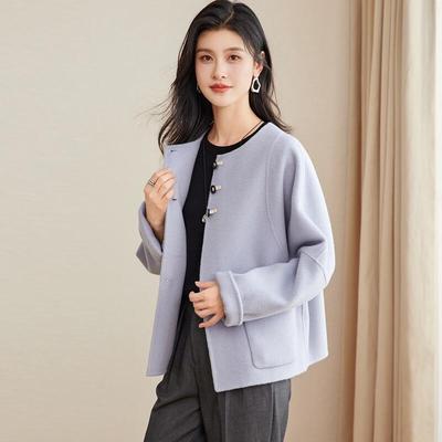 Jinju 100% Wool Chic Double-Sided Coat